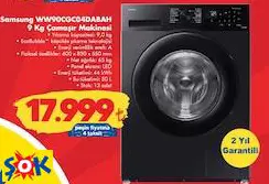 SAMSUNG WW90CGC04DABAH 9 KG ÇAMAŞIR MAKİNESİ